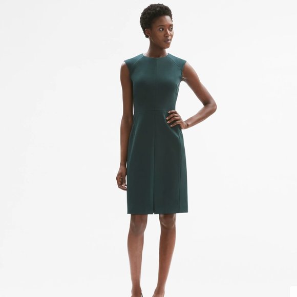 MM Lafleur Dresses & Skirts - MM LaFleur Dark Green Katie Sheath Dress